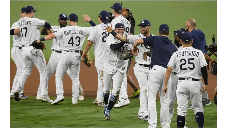 The Rays beat the Astros in the ALCS. (Getty)