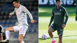 Robert Lewandowski (left) and Luis Suarez (right) will try to take their teams to the victory. (Getty)