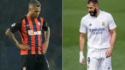 Marlos (left) and Karim Benzema. (Getty)