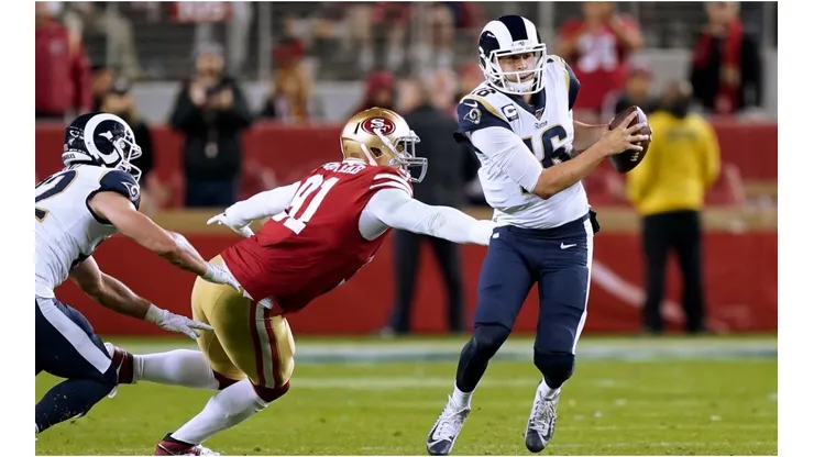 Jared Goff will try to lead the Rams to another win. (Getty)