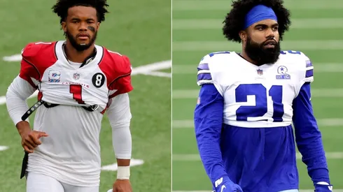 Kyler Murray (left) and Ezekiel Elliott. (Getty)