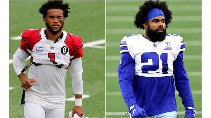 Kyler Murray (left) and Ezekiel Elliott. (Getty)