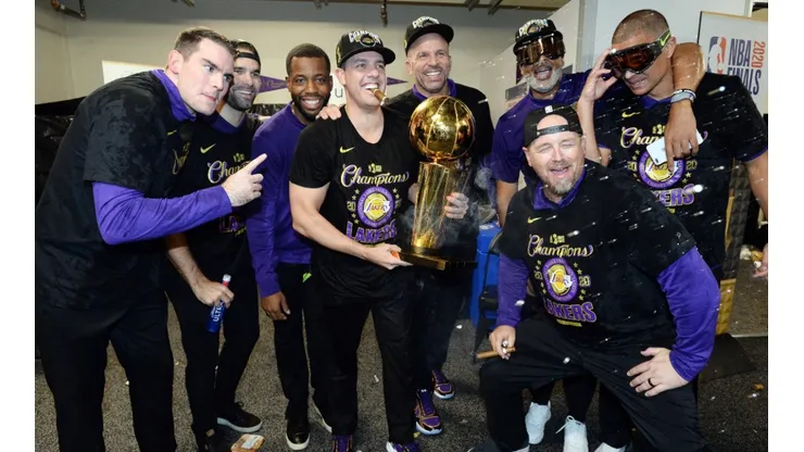 The Lakers coaching staff did a terrific job taking this team to the promised land. (Getty)