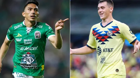 León vs América: Ángel Mena of León (left) and Federico Viñas of América (Getty).