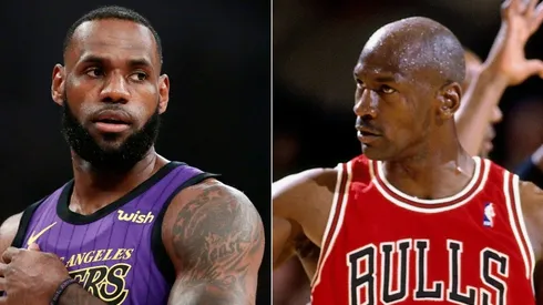 LeBron has often been compared to Jordan. (Getty)