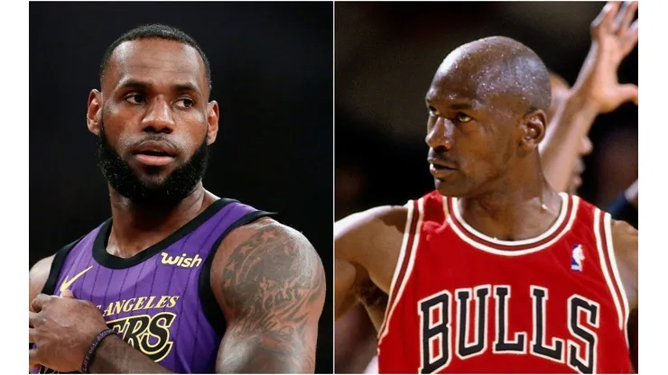LeBron has often been compared to Jordan. (Getty)