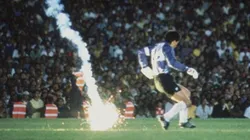 El Grafico’s picture that condemned Roberto Rojas to a life suspension. (El Grafico)