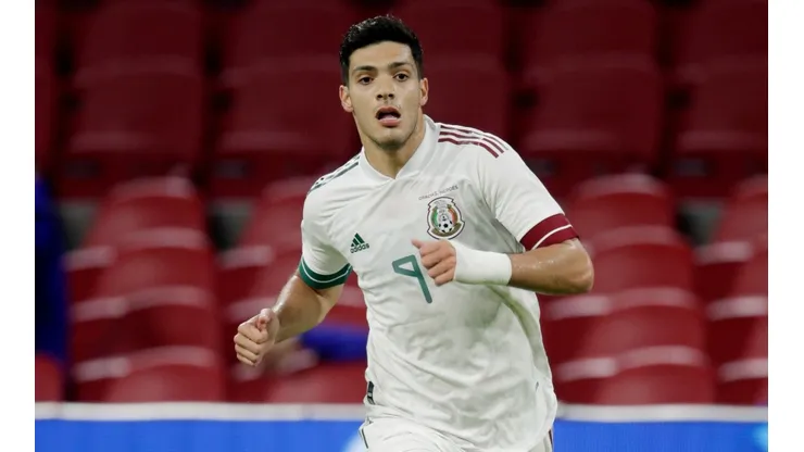 Mexico's Raúl Jiménez during an international friendly game against the Netherlands (Getty).