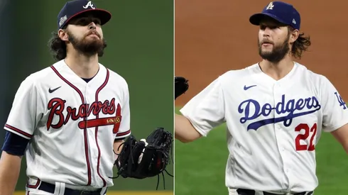Ian Anderson (left) and Clayton Kershaw. (Getty)