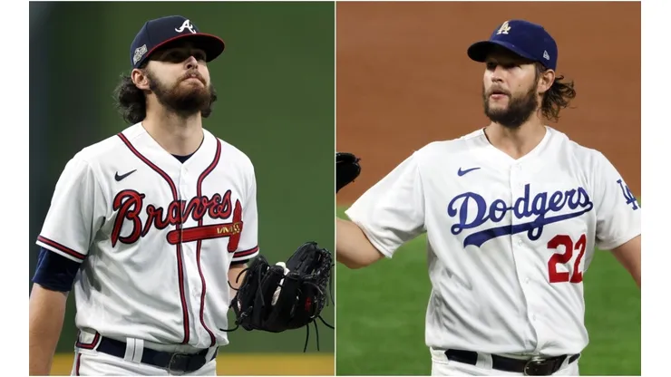 Ian Anderson (left) and Clayton Kershaw. (Getty)