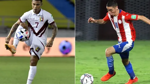 Darwin Machís (left) and Miguel Almirón. (Getty)