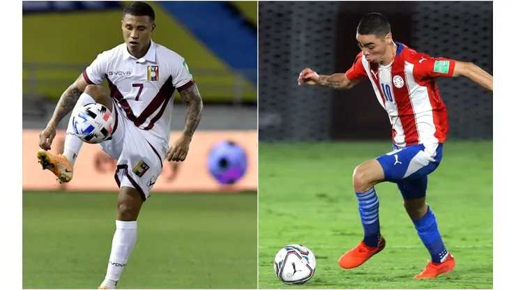 Darwin Machís (left) and Miguel Almirón. (Getty)