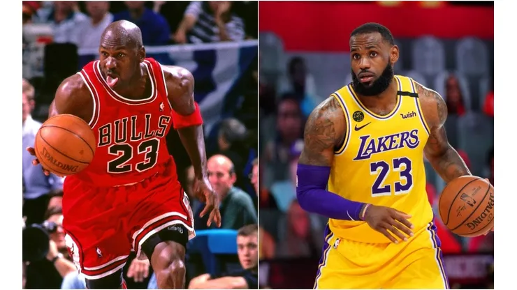 LeBron once said that he was chasing Michael Jordan's ghost. (Getty)