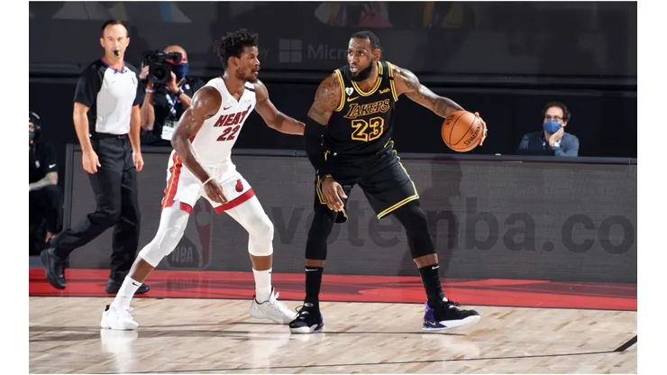 Jimmy Butler and LeBron James have been incredible in the NBA Finals. (Getty)