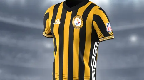 The Pittsburgh Steelers go soccer in these traditional kits.