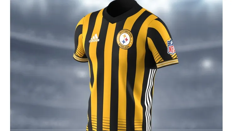 The Pittsburgh Steelers go soccer in these traditional kits.