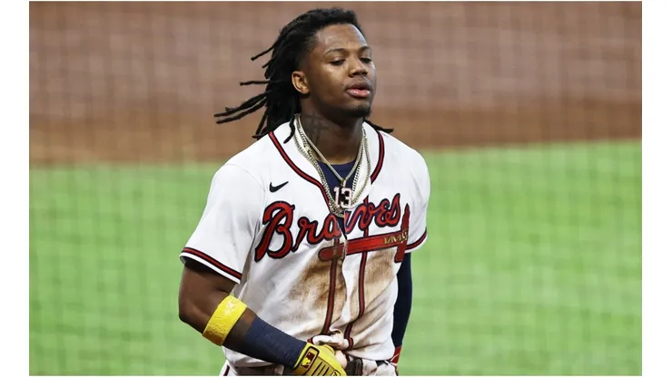 Acuña Jr played a huge role in his team's comeback win. (Getty)