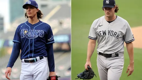 Tyler Glasnow (left) and Gerrit Cole. (Getty)