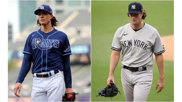 Tyler Glasnow (left) and Gerrit Cole. (Getty)