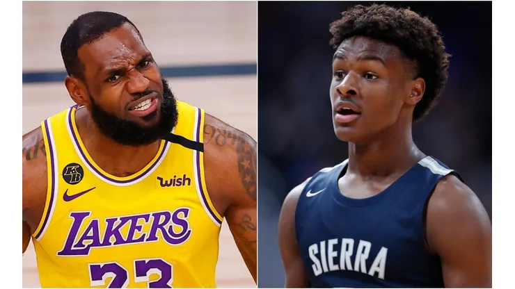 The internet refuses to forget about Bronny James' alleged hack. (Getty)