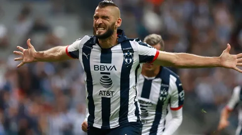 Monterrey's defender Nicolás Sánchez celebrates after scoring a goal (Getty).
