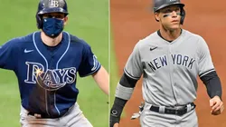 Brandon Lowe (left) and Aaron Judge. (Getty)