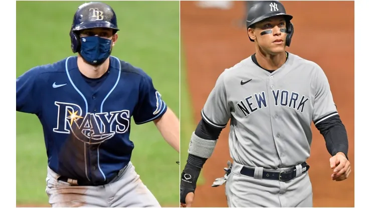 Brandon Lowe (left) and Aaron Judge. (Getty)