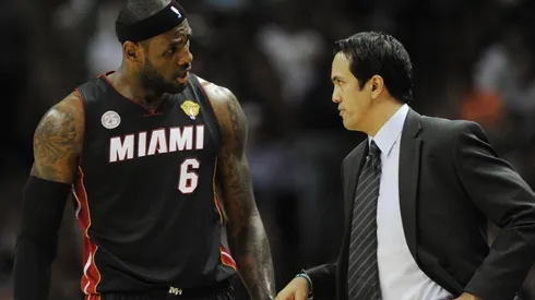 Spoelstra coached LeBron for 4 years. (Getty)