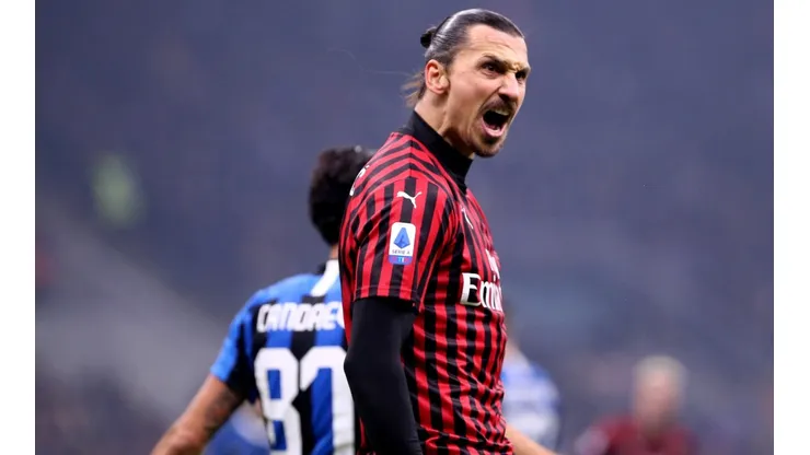AC Milan's Zlatan Ibrahimovic takes to Twitter and defies Covid-19 (Getty).