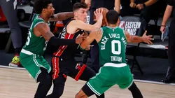 Tyler Herro torched the Celtics for 37 points.