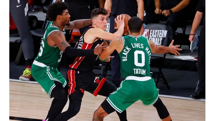 Tyler Herro torched the Celtics for 37 points.