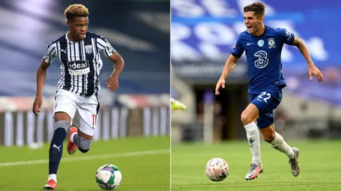 Grady Diangana (left) and Christian Pulisic. (Getty)