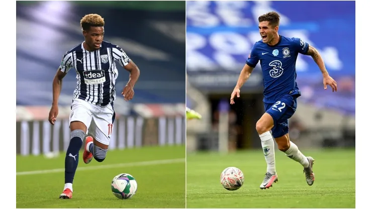 Grady Diangana (left) and Christian Pulisic. (Getty)