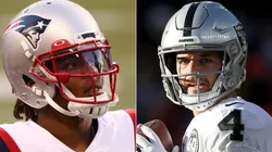 Cam Newton (left) and Derek Carr. (Getty)