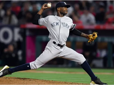 Aaron Boone makes a decision over Domingo Germán