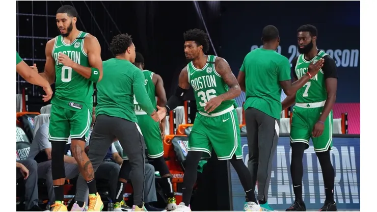 Smart and the Celtics went at it in the locker room. (Getty)