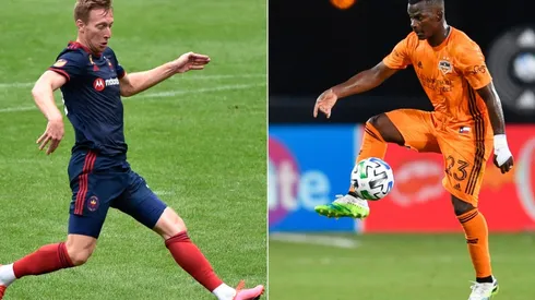 Robert Beric (left) and Darwin Quintero. (Getty)