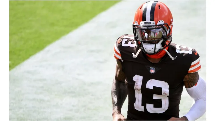 OBJ and the Browns had a tough day at Baltimore. (Getty)