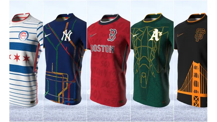 The MLB soccer jersey series