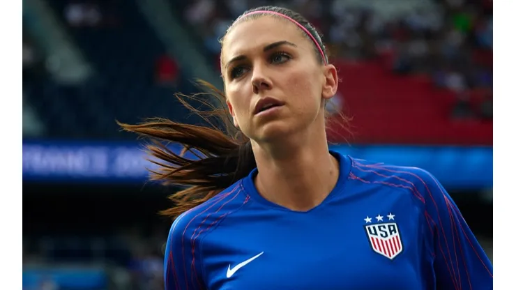 Alex Morgan of United States in action during the 2019 FIFA Women's World Cup. (Getty)