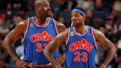 Shaq joined LeBron and the Cavs for one year. (Getty)