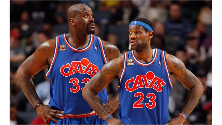 Shaq joined LeBron and the Cavs for one year. (Getty)