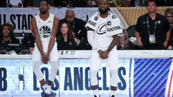 Kevin Durant and LeBron James during the 2018 NBA All-Star Game.