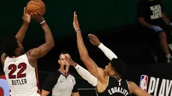 Referees called two controversial fouls at the end of the game. (Getty)