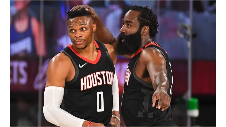 Westbrook and Harden combined for 60 points. (Getty)