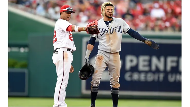 Juan Soto (left) and Fernando Tatís Jr. (Getty)