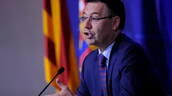 Barcelona president Josep Maria Bartomeu is dealing with Lionel Messi's decision to leave the club (Getty).