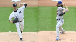 J.A. Happ (left) and Robert Gsellman. (Getty)