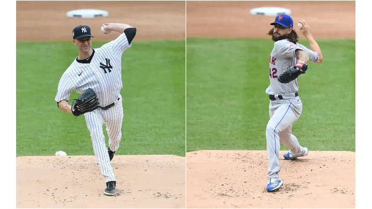 J.A. Happ (left) and Robert Gsellman. (Getty)