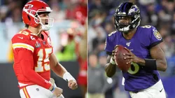 Patrick Mahomes and Lamar Jackson. (Getty)